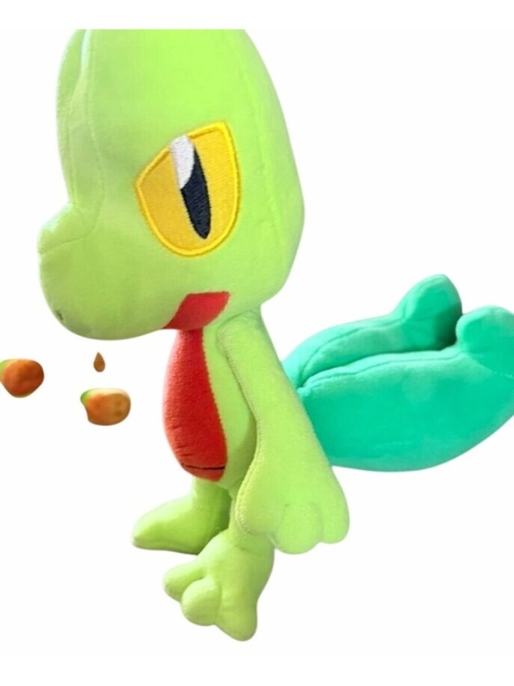 Treecko Plush Toy Green Soft Stuffed Animal Collectible Figure 8" Tall Kids Gift - Picture 3 of 3